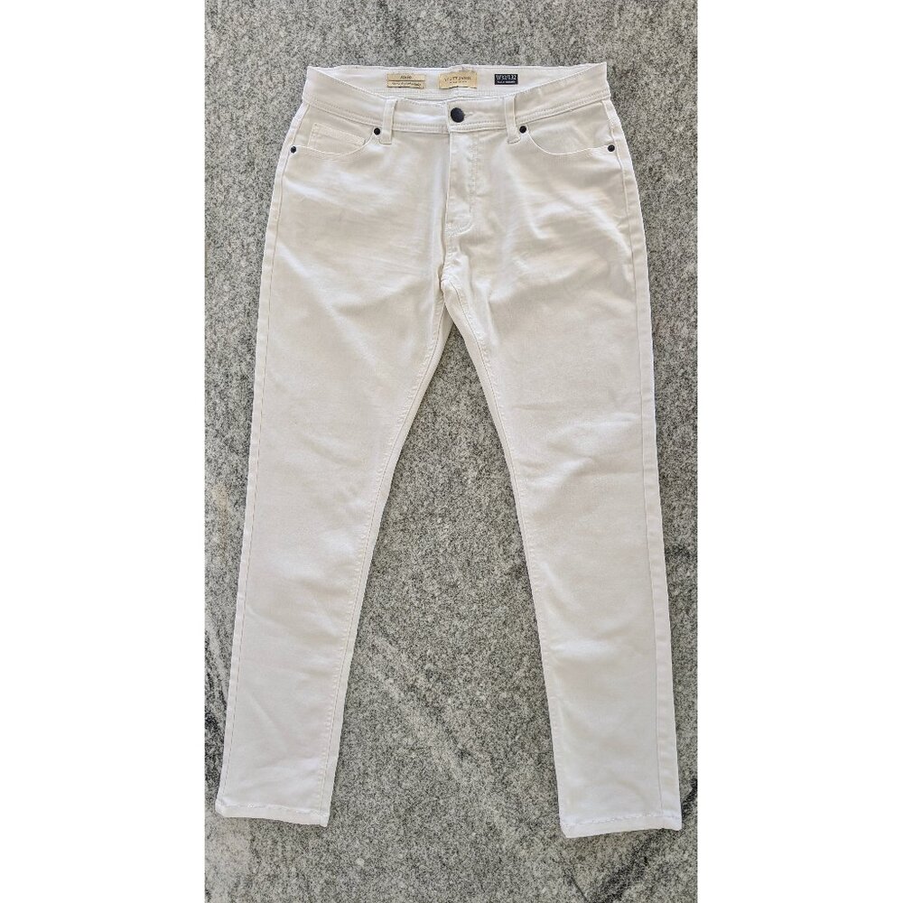 Scott James Slim Fit White Mens Pants - W32 L32